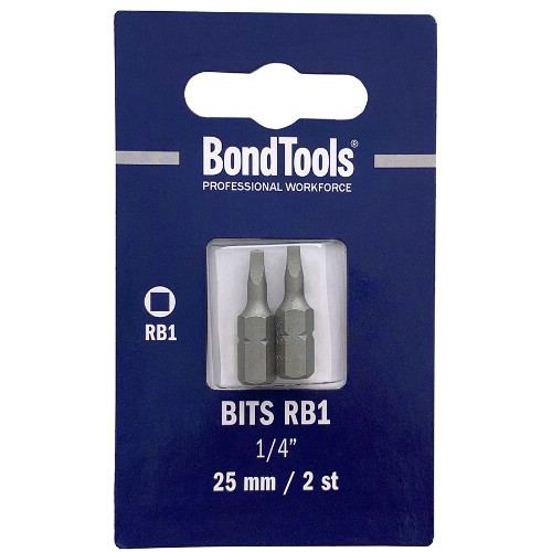 Bits 1/4" Firkant BONDTOOLS 25 mm