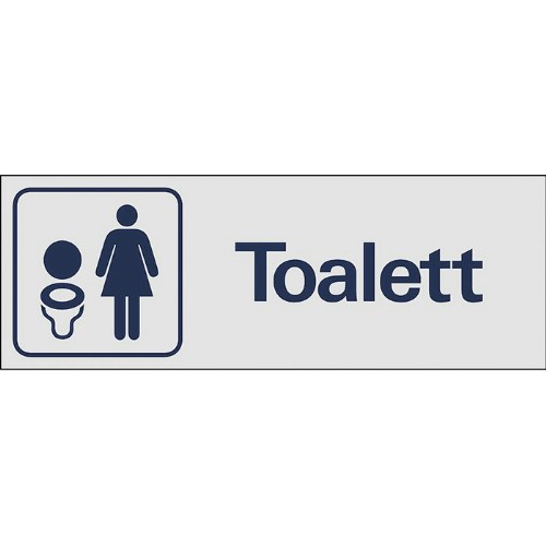 Skilt symbol toalett dame