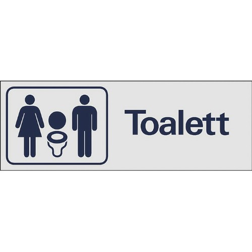 Skilt symbol toalett