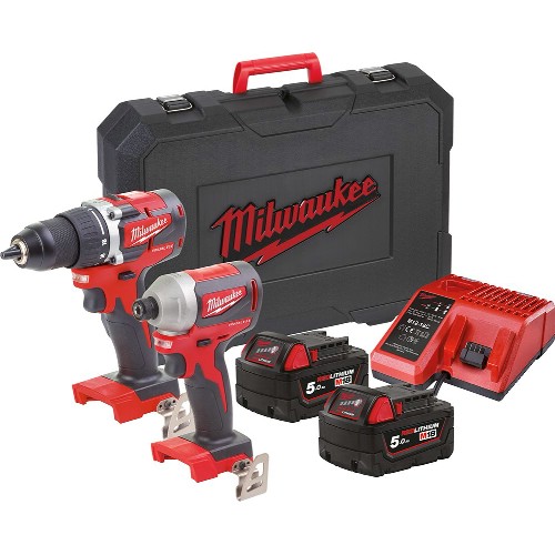 Kombipakke MILWAUKEE M18 CBLPP2B-502C 18 V