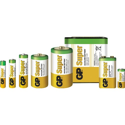 Alkaliske batterier GP<br />Super