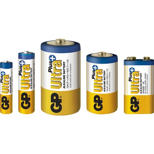 Alkaliske batterier GP<br />Ultra+