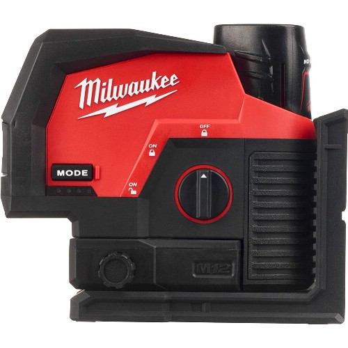 Kryss- og punktlaser MILWAUKEE M12 CLLP-301C 12 V