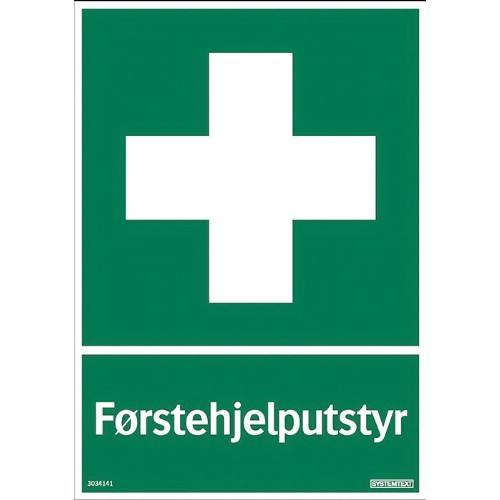 Skilt førstehjelpsutstyr