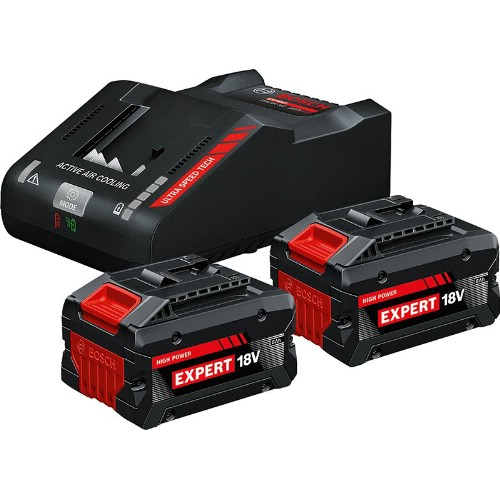 Lader og batteripakke BOSCH Expert 2x18 V 8,0 Ah Li-Ion